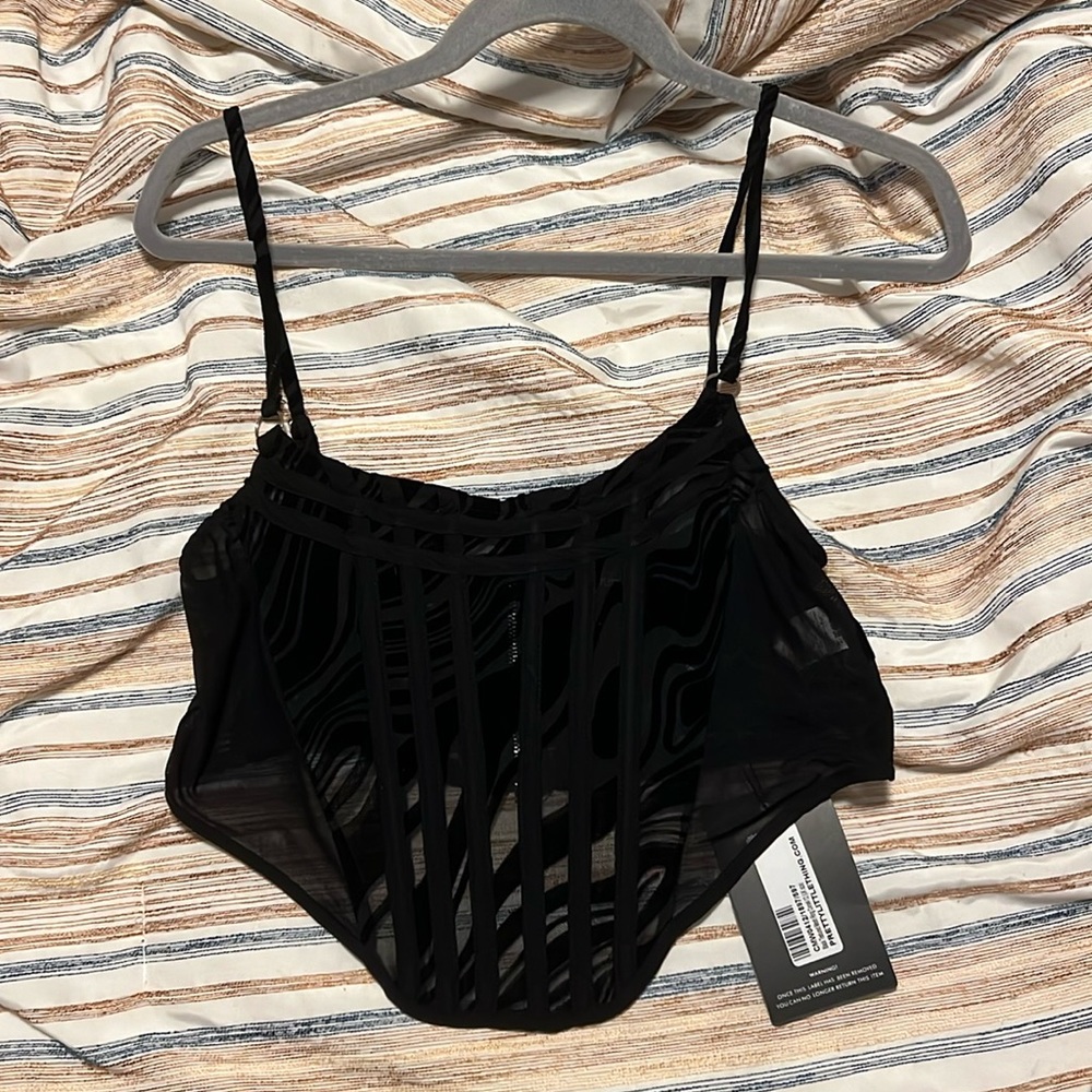 Black Corset - Pretty Little Thing - Size 8